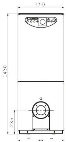 SIME Estelle HE B4 INOX ErP - DIMENSIONS D'ENCOMBREMENT (Afb. 1) - 1