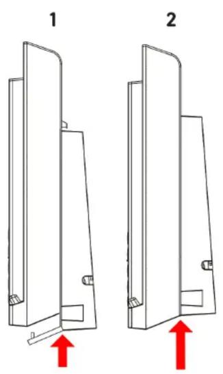 Snom HD300 - Installation du support mural pour une utilisation sur mur - 1