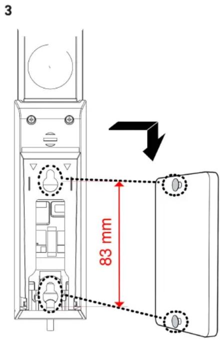 Snom HD300 - Installation du support mural pour une utilisation sur mur - 2