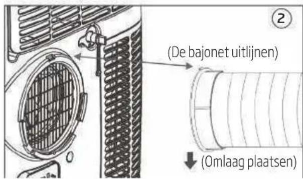 BEKO BP108SAC - Introductie van de installmentie van de uitlaatslang - 2