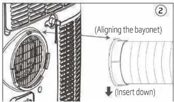 BEKO BP108SAC - Introduction to exhaust hose installation - 2