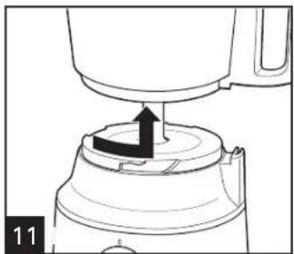 HAMILTON BEACH 70733 - Utilisation du disque réversible pour trancher/raper (suite) - 5