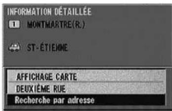 ALPINE NVDV001 - Recherche d'un centre d'intérêt selon l'adresse (modo élaboré) - 12