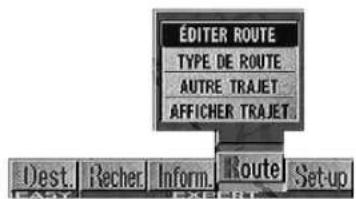 ALPINE NVDV001 - Changement d'itinéraire - 2