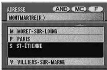ALPINE NVDV001 - Recherche d'un centre d'intérêt selon l'adresse (modo élaboré) - 8