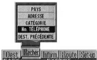 ALPINE NVDV001 - Recherche d'un centre d'intérêt selon le numéro de téléphone (mode élaboré) - 3