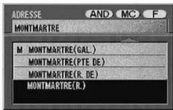 ALPINE NVDV001 - Recherche d'un centre d'intérêt selon l'adresse (modo élaboré) - 7