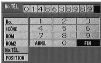 ALPINE NVDV001 - Enregistrement d'un numéro de téléphone - 4