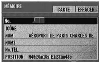 ALPINE NVDV001 - Enregistrement de lieux dans la mémoire - 4
