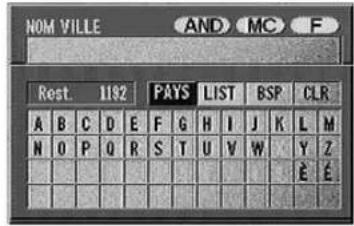 ALPINE NVDV001 - Pour effectuer une recherche dans d'autres pays : - 1