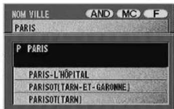 ALPINE NVDV001 - Recherche d'une destination selon l'adresse (nom de ville/rue) (mode élémentaire) - 11