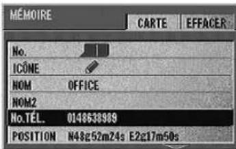ALPINE NVDV001 - Enregistrement d'un numéro de téléphone - 6