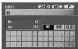 ALPINE NVDV001 - Le clavier de saisie de numéro d'adresse apparait. sélectionnez les nombres appropriés et appuyez sur ENTER. - 2