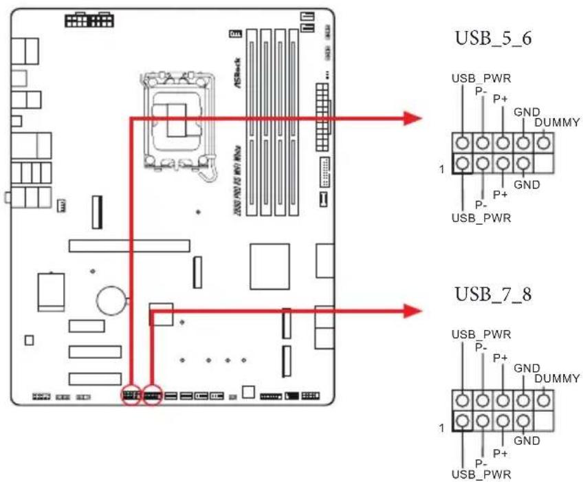 ASROCK Z890 Pro RS WiFi White - Embases et connecteurs de la carte mère - 5