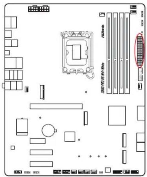 ASROCK Z890 Pro RS WiFi White - Embases et connecteurs de la carte mère - 19