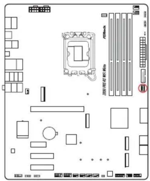 ASROCK Z890 Pro RS WiFi White - Embases et connecteurs de la carte mère - 7