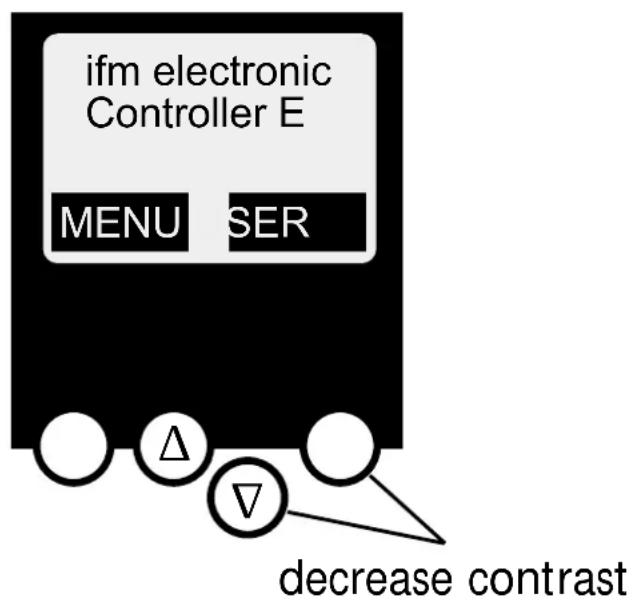 IFM AC1310 - Contrast setting - 2
