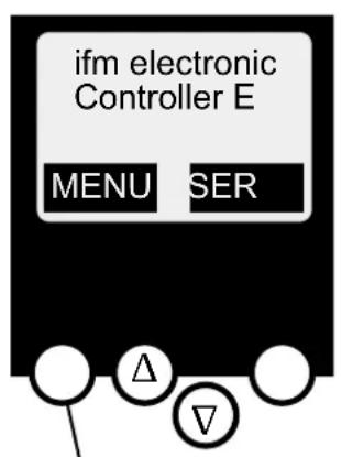 IFM AC1310 - Aperçu du menu - 1