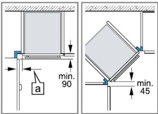 SIEMENS HR472G0B3 - Installation dans un angle - 1