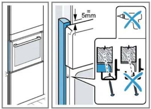 SIEMENS HR472G0B3 - Pour les cuisines sans poignée avec baguette poignée verticale : - 3
