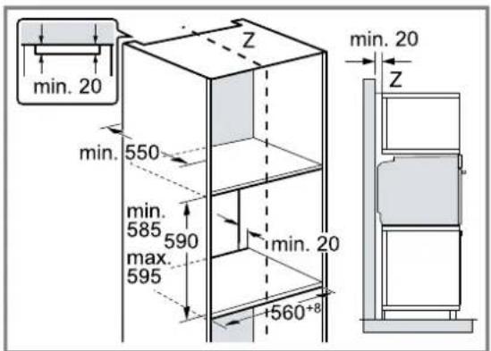 SIEMENS HR472G0B3 - Installation dans un meuble haut - 1