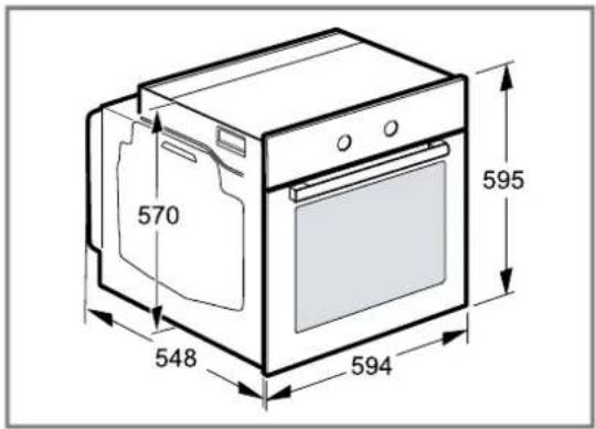 SIEMENS HB272ABB3F - Dimensions de l'appareil - 1