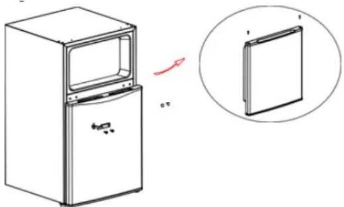 NewAir NRF033BK00 - REVERSING DOOR INSTRUCTIONS - 10