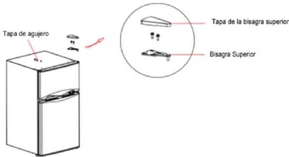 NewAir NRF033BK00 - INSTRUCCIONES PARA INVERTIR LA PUERTA - 6