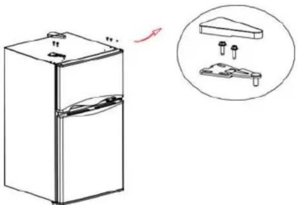 NewAir NRF033BK00 - INSTRUCCIONES PARA INVERTIR LA PUERTA - 11