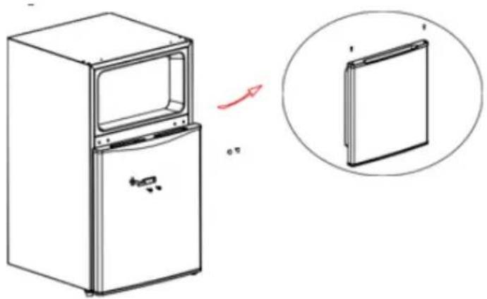 NewAir NRF033BK00 - INSTRUCTIONS POUR L'INVERSION DE LA PORTE - 8