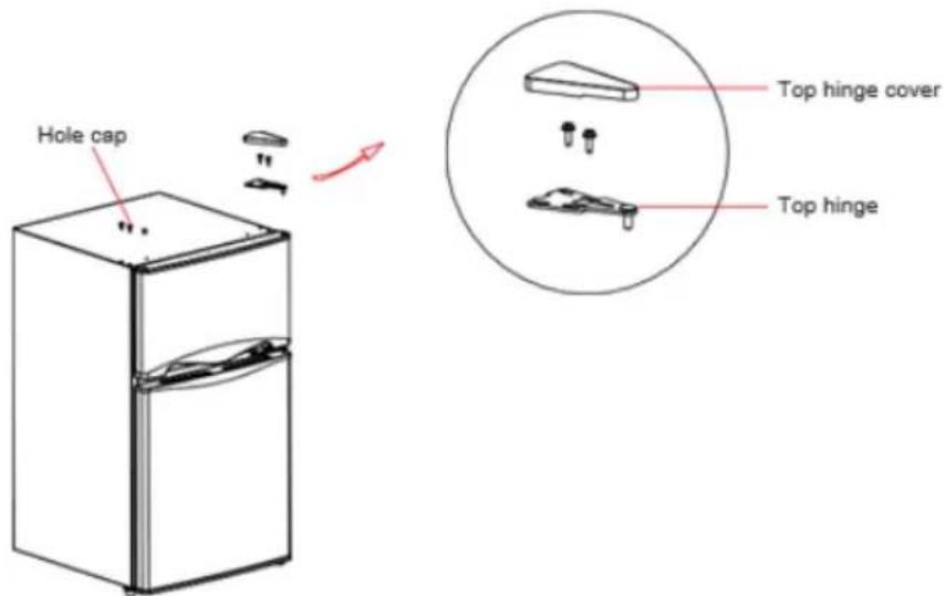 NewAir NRF033BK00 - REVERSING DOOR INSTRUCTIONS - 6