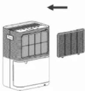 BEKO BDP010 - Fixation du filtre à air - 2