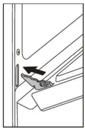 MIDEA MGR30S2AWW - Réinstallation de la porte : - 1