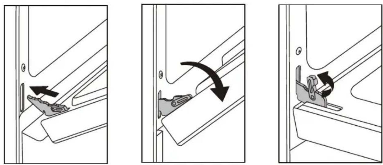 MIDEA MGR30S2AWW - Reinstalling door: - 1