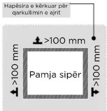 MIDEA MDRT580MTE02E - Përmasat dhe hapësirat - 2