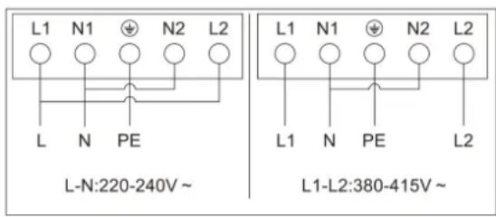 FAGOR FTI372V - Elektrische aansluitingen - 1