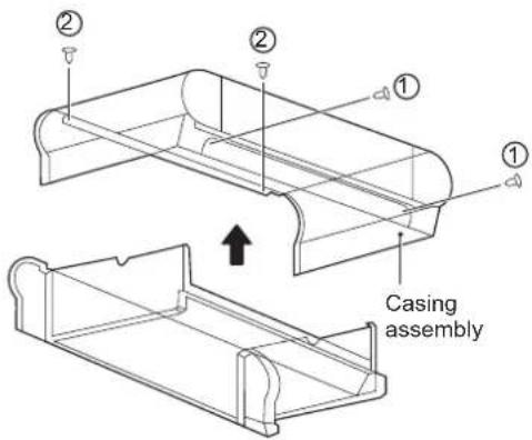 ① ② ② ① Casing assembly