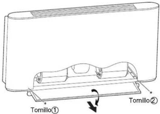 Tornillo① Tornillo②