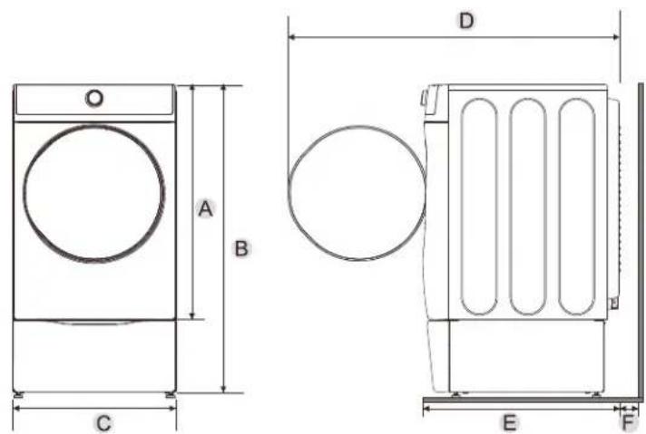 KENMORE 82282 - INSTALACION SOBRE PEDESTAL - 1