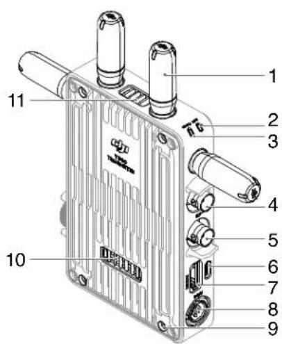 DJI Video Transmitter - 零組件名稱 - 1