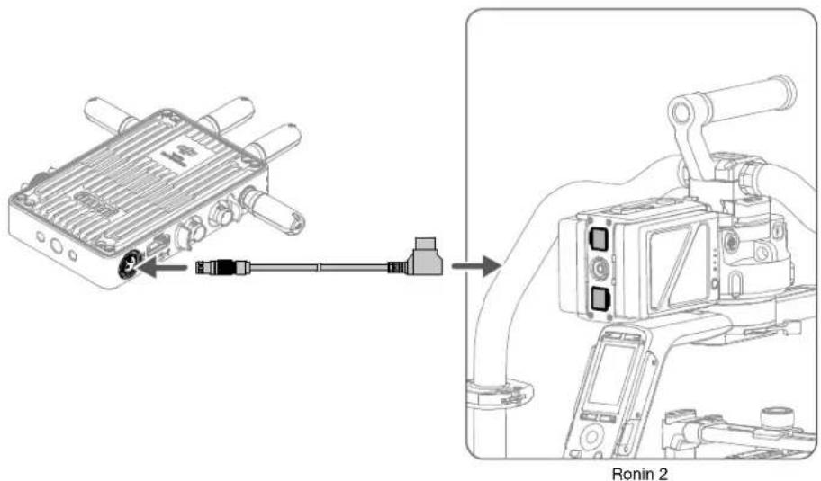 DJI Video Transmitter - Cable de alimentación DC a P-Tap - 1