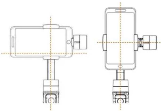ROLLEI Gimbal Steady Butler Mobile 2 - Ausrichten des Smartphones - 1