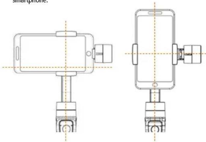 ROLLEI Gimbal Steady Butler Mobile 2 - Uitlijnen van de smartphone - 1
