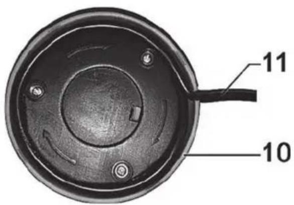 SILVERCREST SMA 500 F1 - Riavvolgimento del cavo - 1