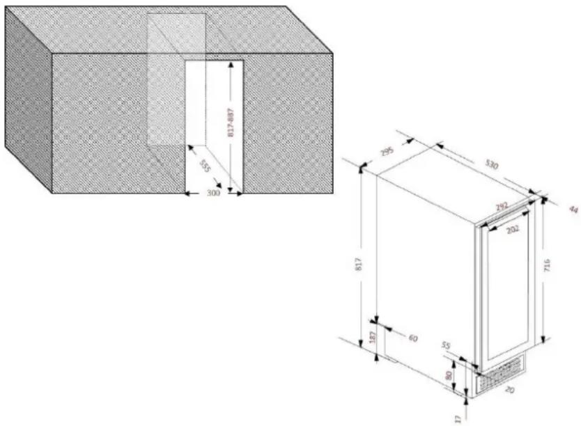 AVINTAGE AVU27D82 - Built-in installation drawings - 1