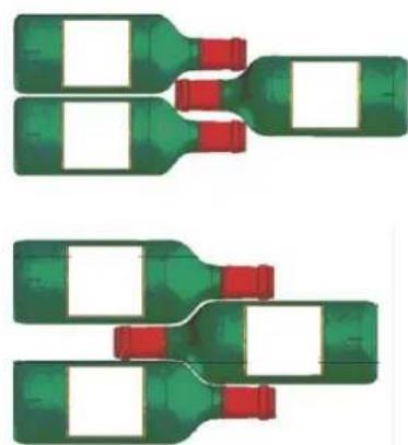 AVINTAGE AVU27D82 - Methods om flessen kruiselings neer te leggen: - 1