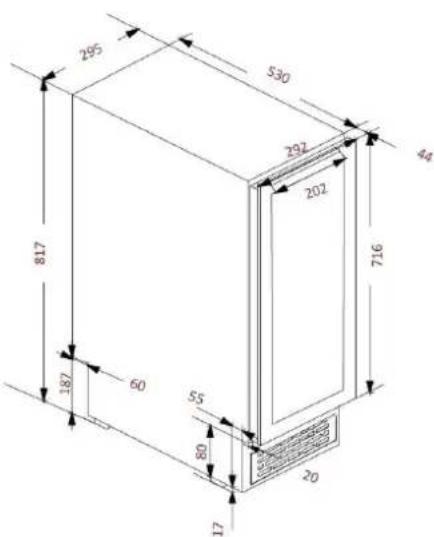 AVINTAGE AVU27D82 - Schemas d'encastrement - 2