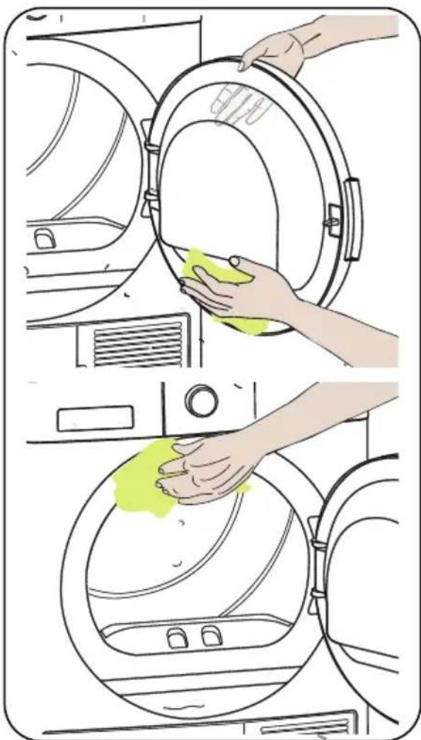 LISTO SLHP7L4b - Nettoyage de la surface interne du hublot de chargement - 1