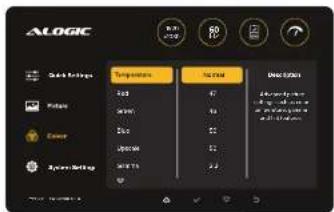Alogic Edge 34C2KPDSGR - Farbeinstellungen - 1