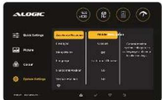 Alogic Edge 34C2KPDSGR - Systemeinstellungen - 1